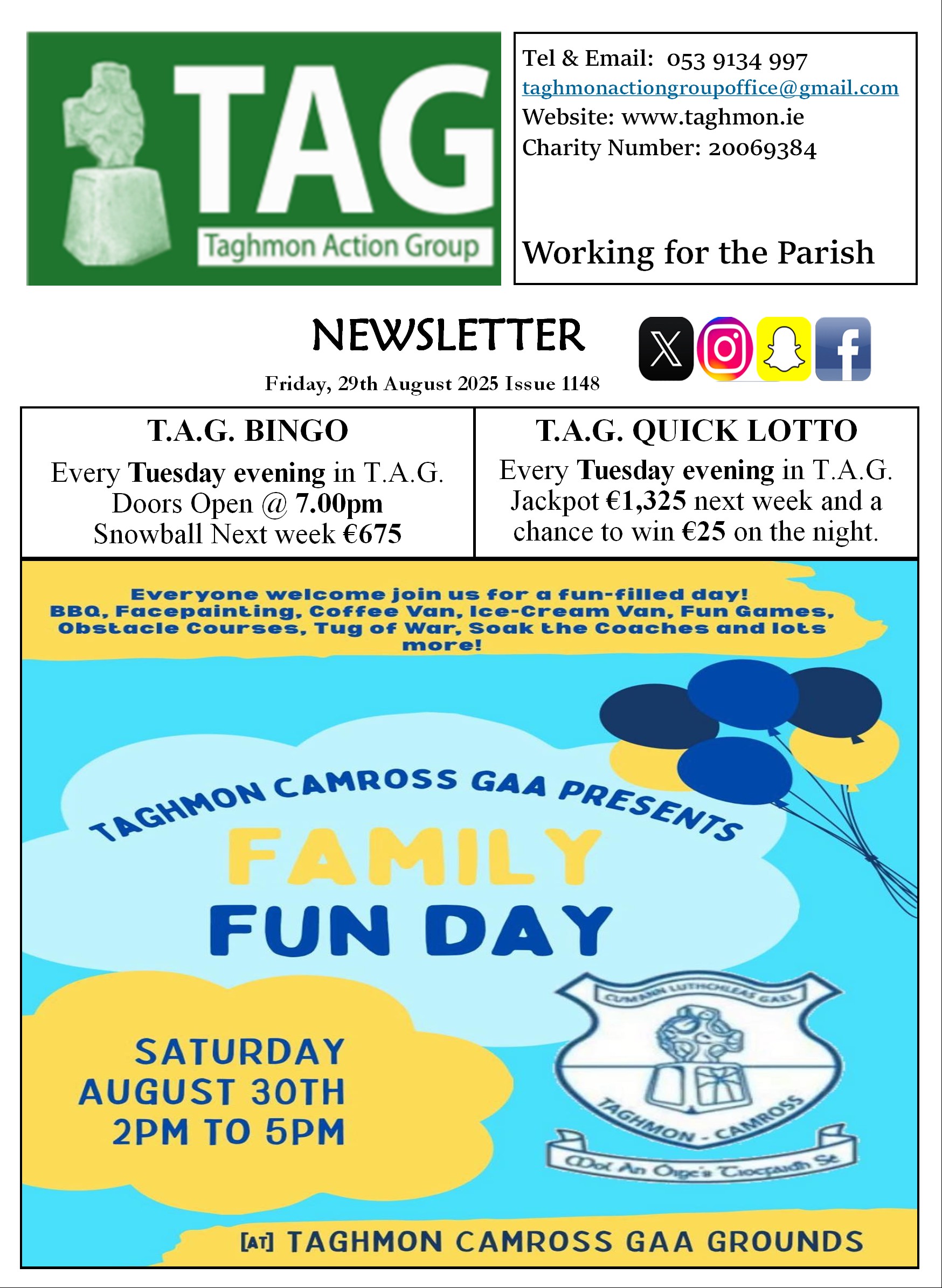 Newsletter 29th August Issue 1148
