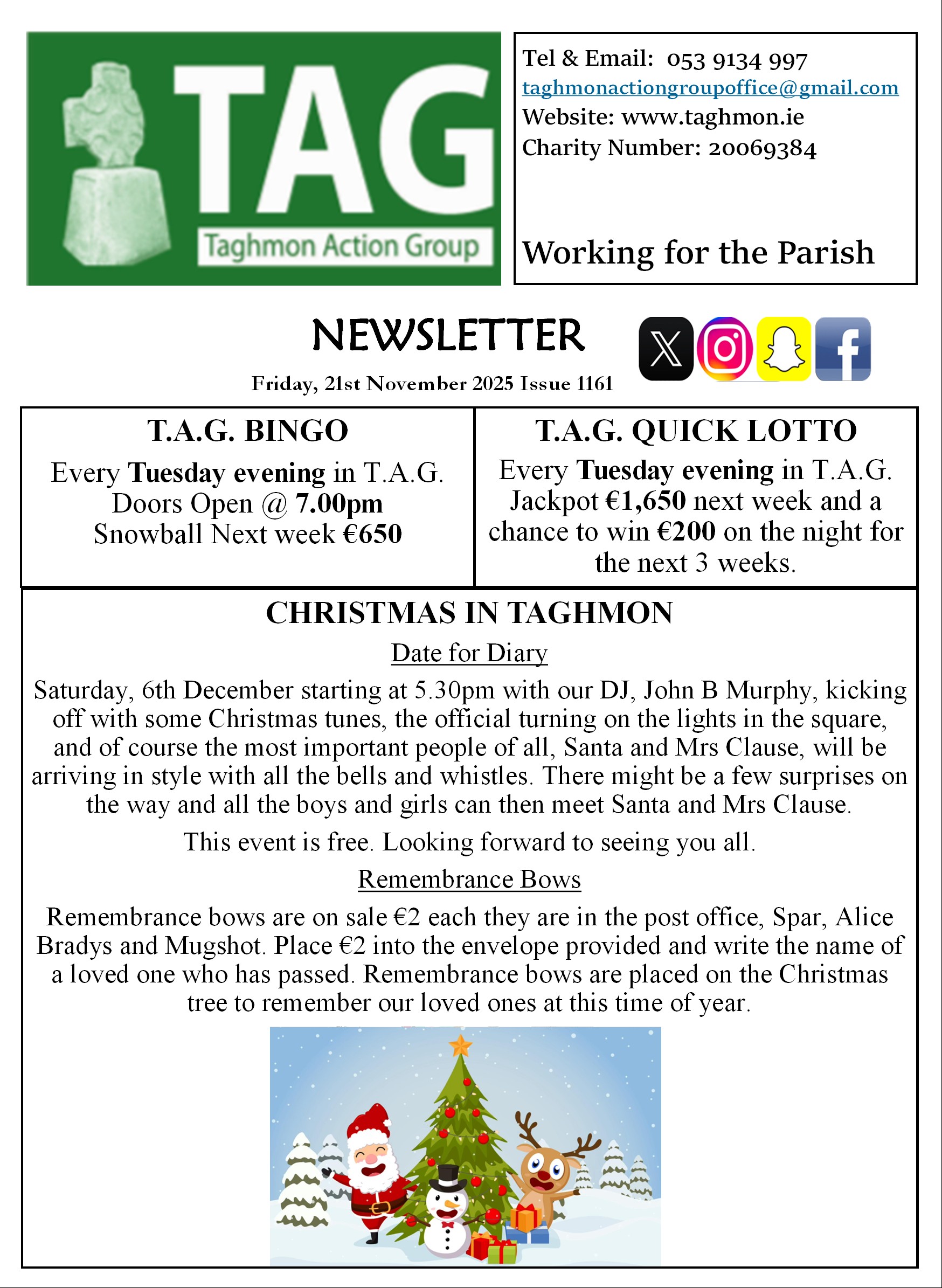 Newsletter Friday 28th November Issue 1161